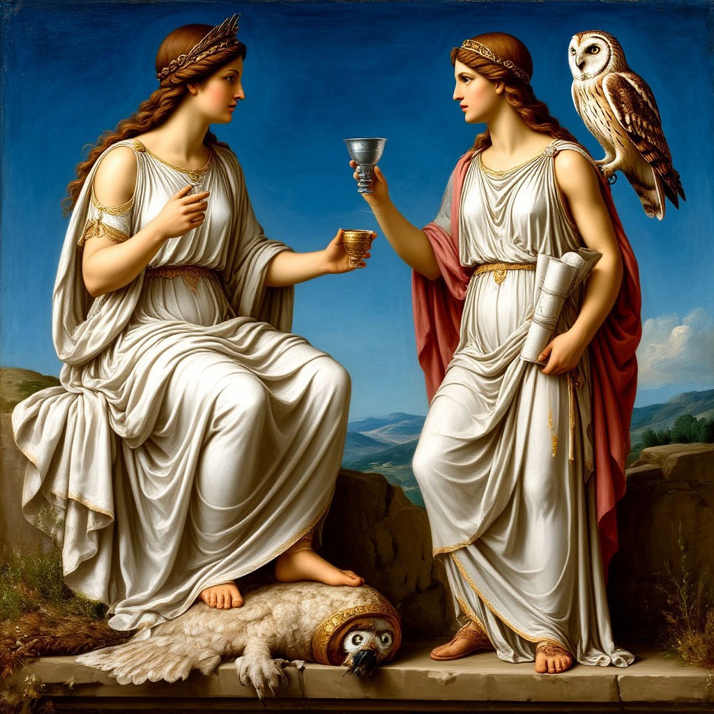 Обложка произведения Массажный салон Госпожи Сафо Гера и Афина