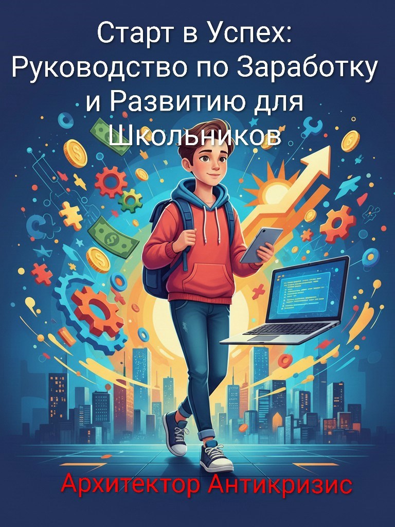 Обложка произведения Старт в Успех: Руководство по Заработку и Развитию для Школьников