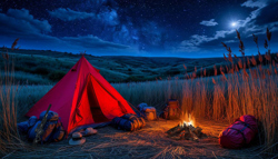 Лагерь охотников на...