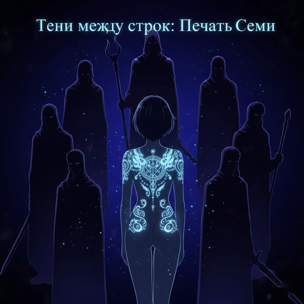 Обложка книги «Тени между строк: Печать Семи»