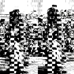 Девушка с детьми