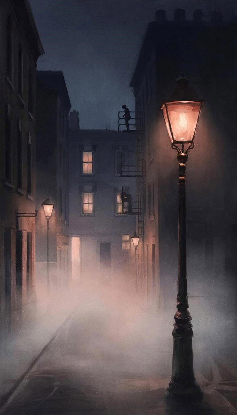 Обложка произведения Когда загораются фонари