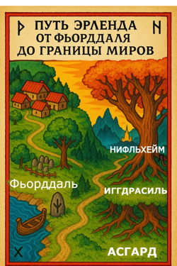 Карта: путь Эрленда от...