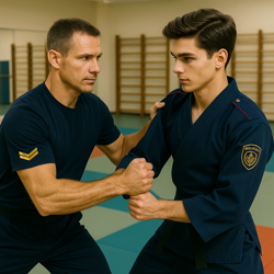 Учебный поединок Игоря...