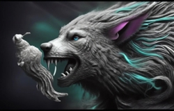 Один из волков