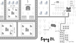 карта города М.