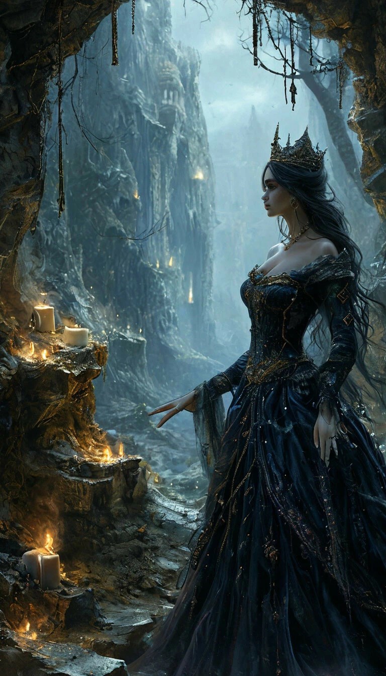 Обложка книги «The Sorceress in the Kingdom of Darkness. Волшебница в Царстве Мрака»