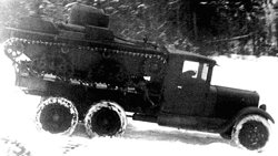ЗИС-6 с Т-38 в кузове