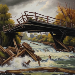 Разрушенный мост