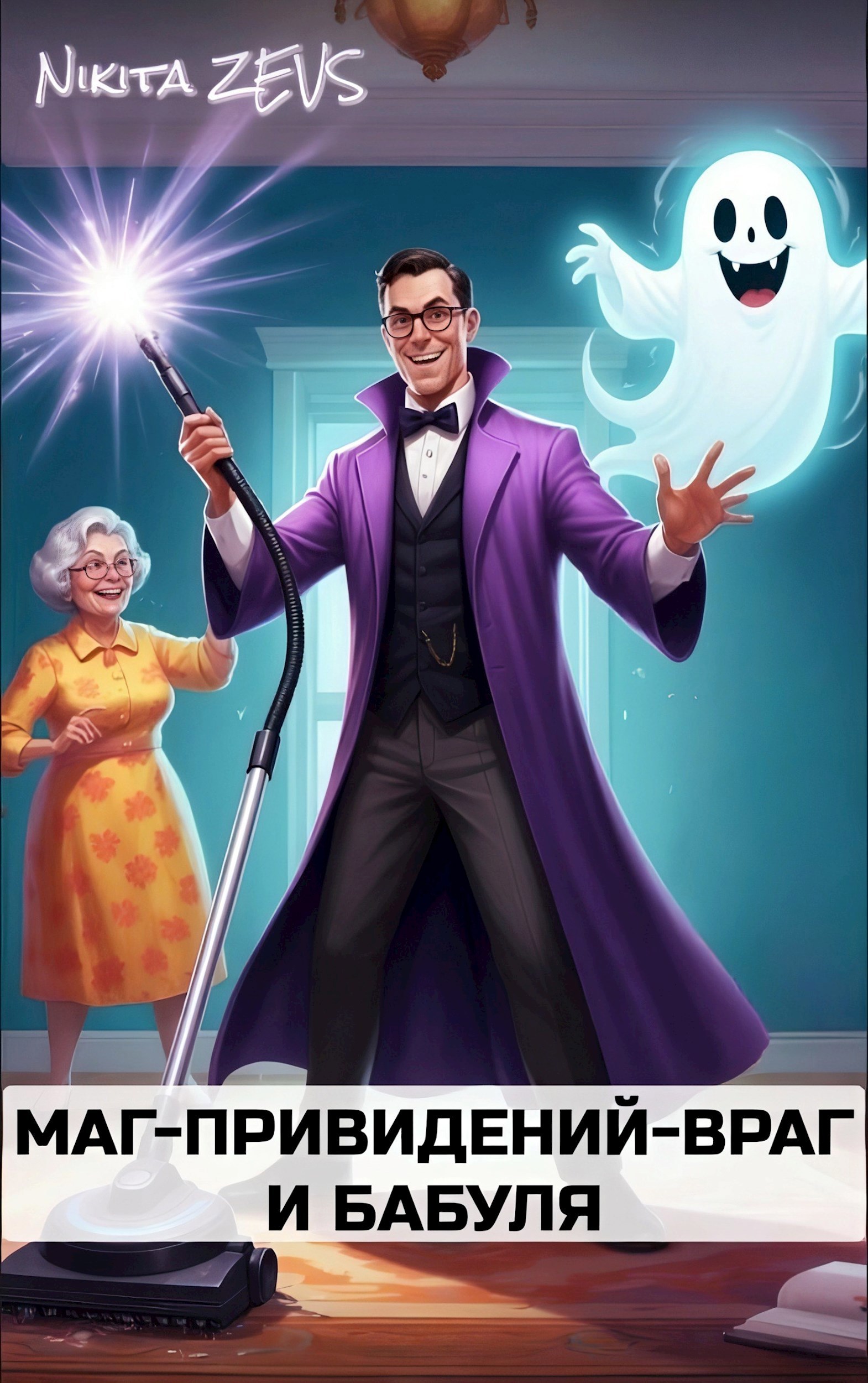 Обложка книги «Маг-привидений-враг и бабуля»