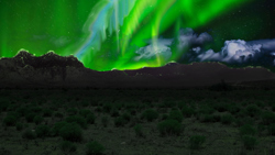 Ночное небо над...