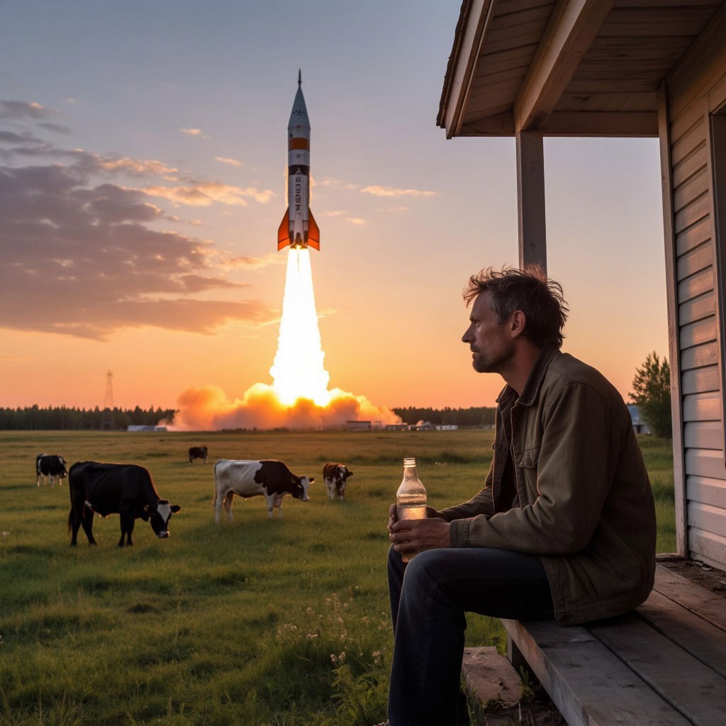 Обложка книги «Корова, космос и прочие неприятности»