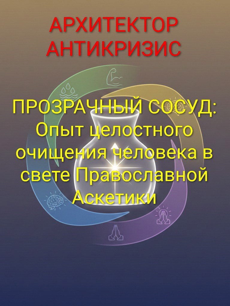 Обложка книги «ПРОЗРАЧНЫЙ СОСУД: Опыт целостного очищения человека в свете Православной Аскетики»