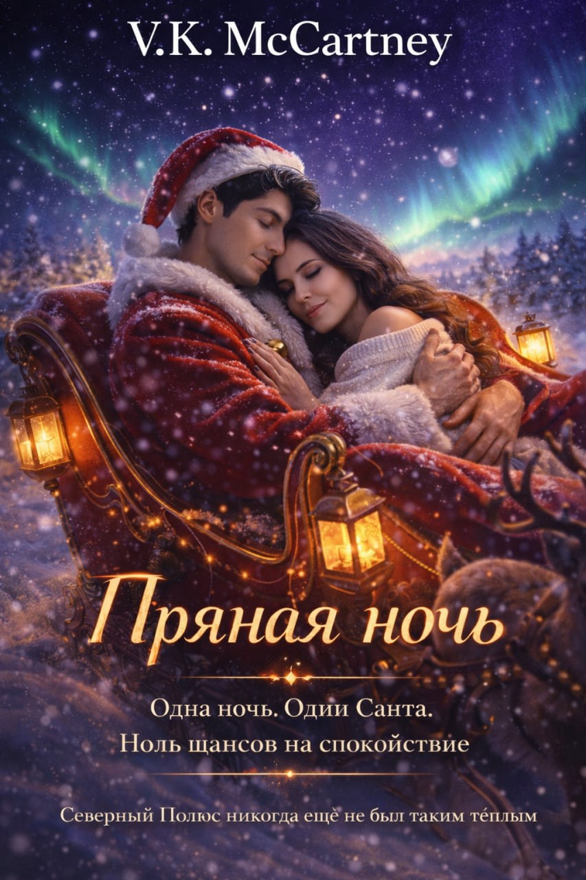 Обложка книги «Пряная ночь... Одна ночь. Один Санта. Ноль шансов на спокойствие. Северный Полюс ещё никогда не был таким тёплым...»