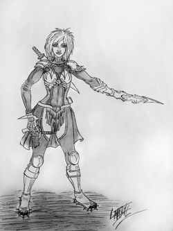 Образ Кейт в доспехах...