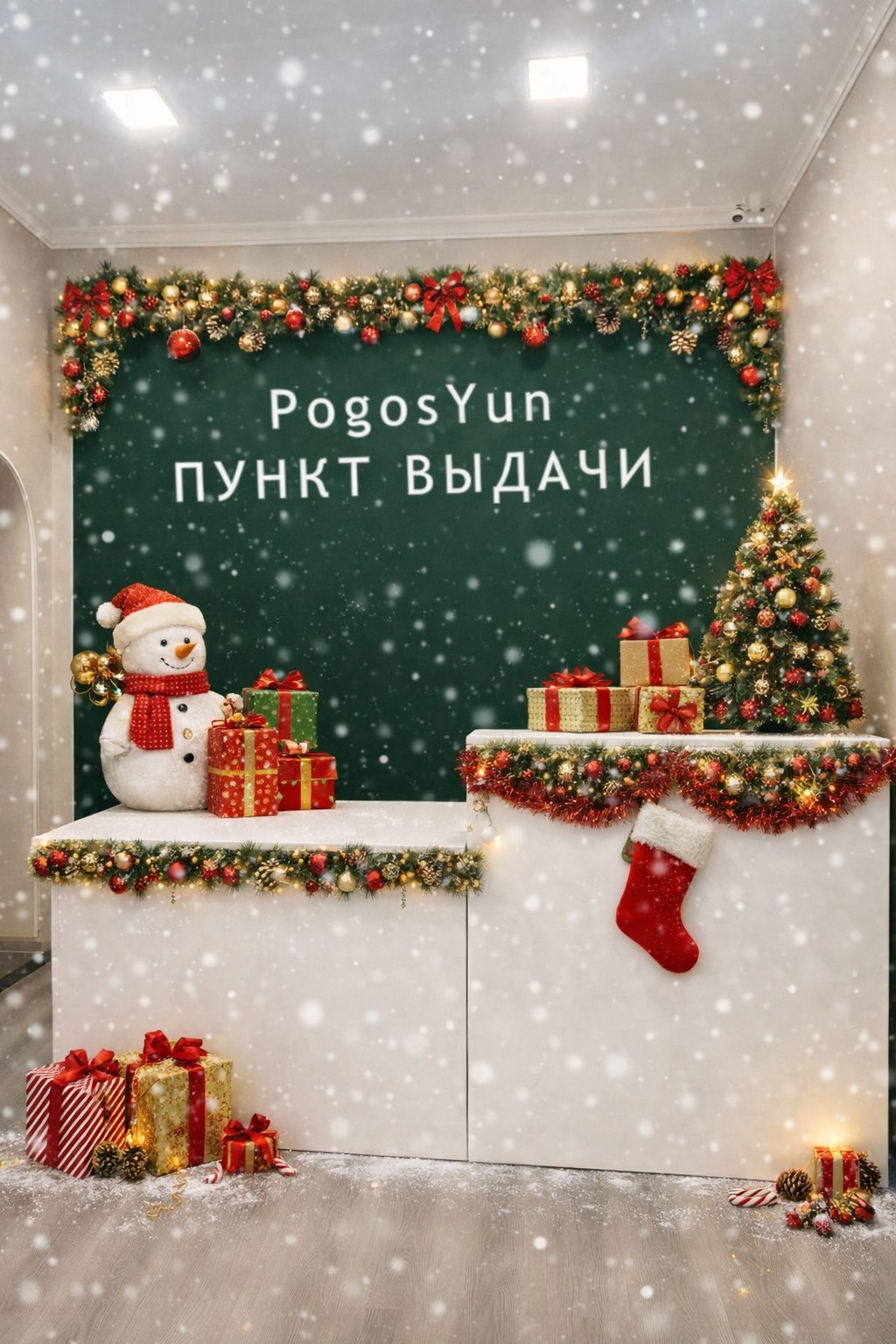 Обложка книги «Новый год на пункте выдачи»