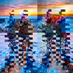 Мужчины с узором на лице