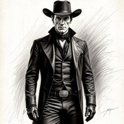 Человек в черном.