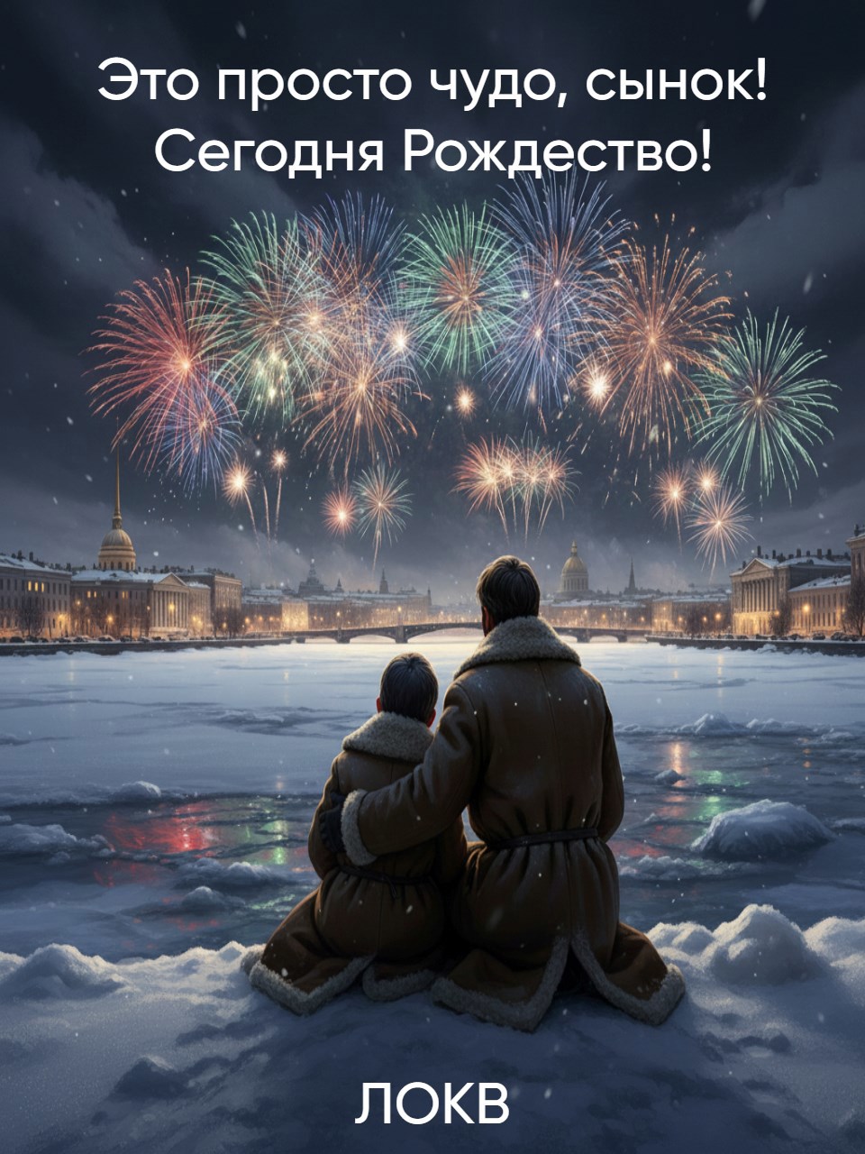 Обложка книги «Это просто чудо, сынок! Сегодня Рождество!»