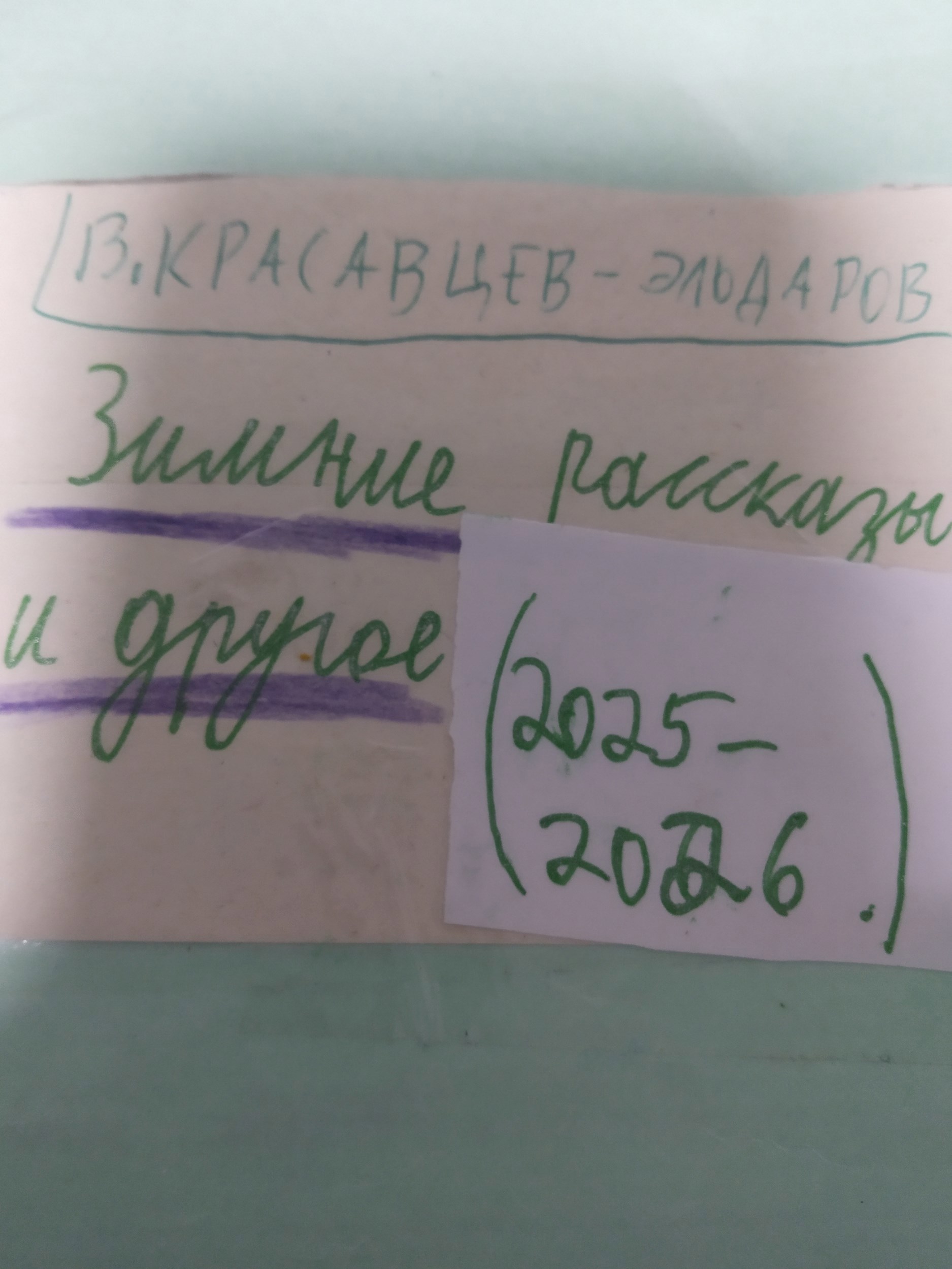 Обложка книги «Зимние рассказы и другое (2025-2026)»