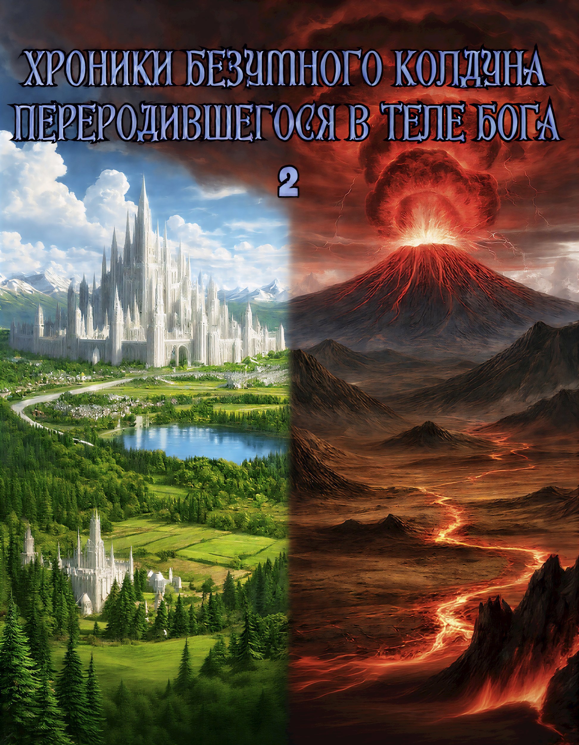 Обложка книги «Хроники безумного колдуна переродившегося в теле бога 2»