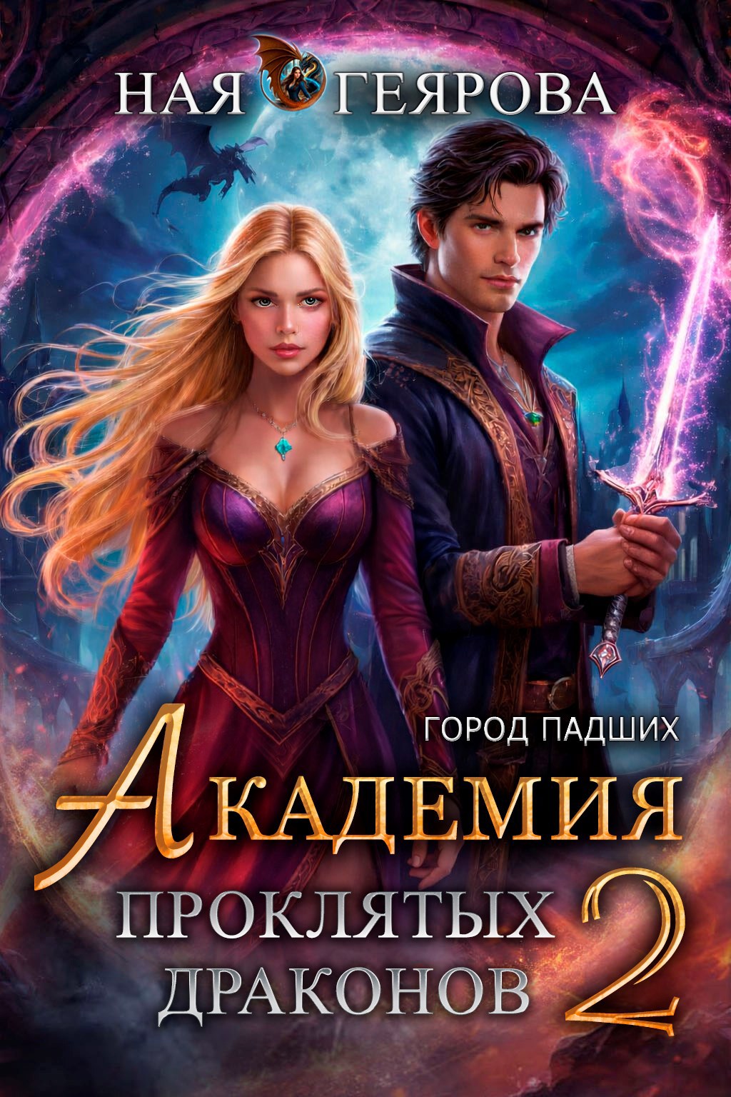Обложка книги «"Город падших. Академия проклятых драконов" том 2»