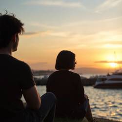 Лили и Макс в порту