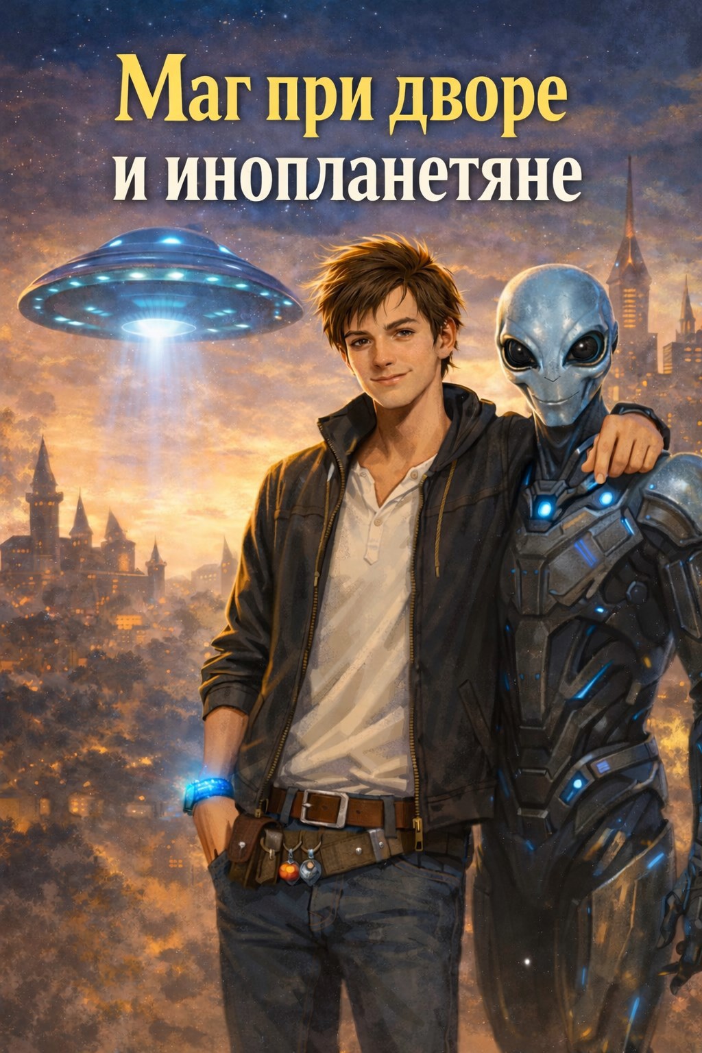 Обложка книги «Маг при дворе и инопланетяне»
