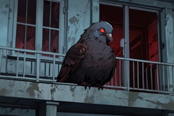 Голубь-зомби