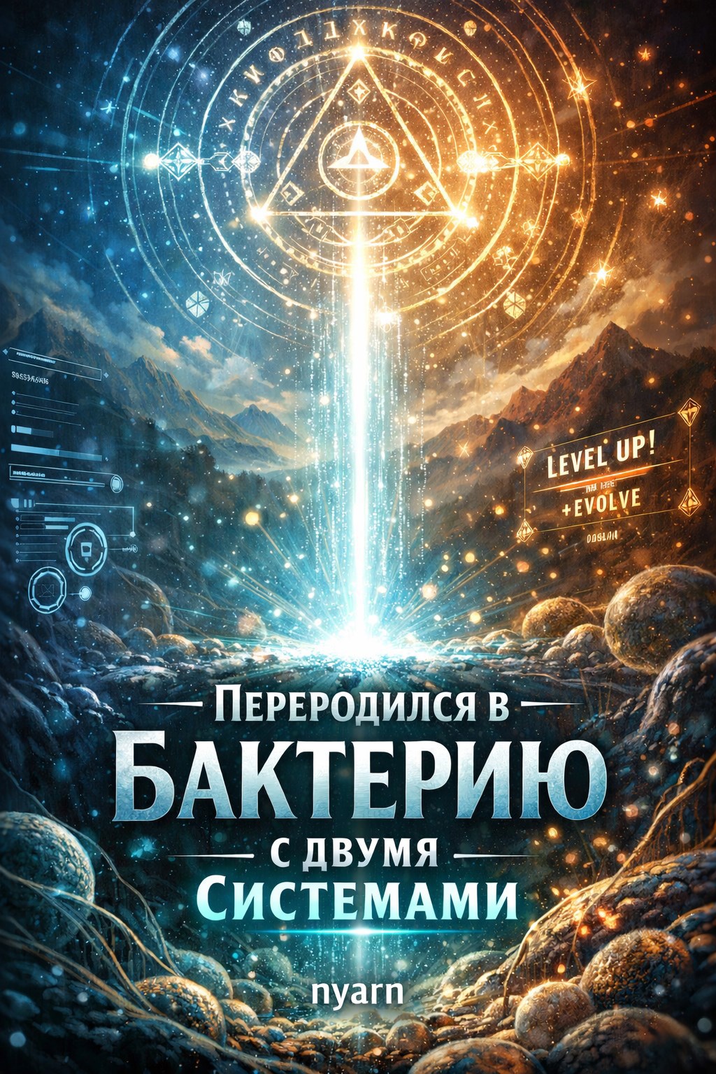 Обложка книги «Я переродился бактерию с двумя Системами!»