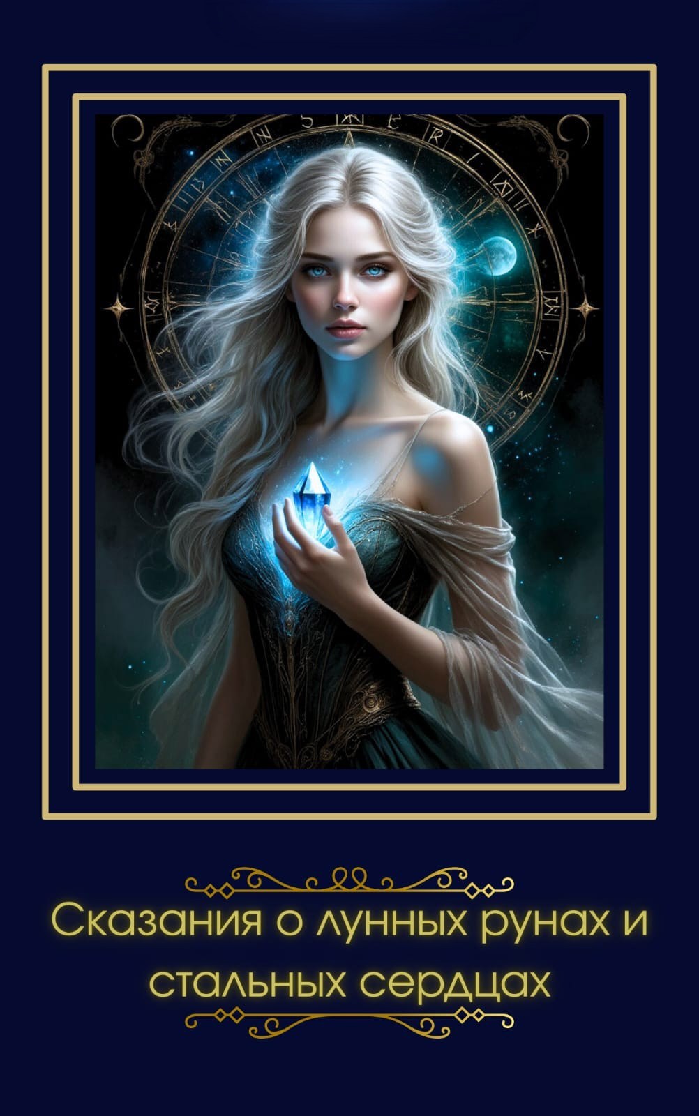 Обложка книги «Сказания о лунных рунах и стальных сердцах»