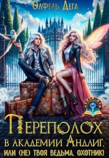 Обложка книги «Переполох в академии Андлиг, или (не)твоя ведьма, охотник!»