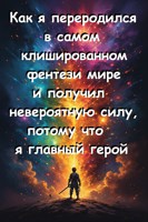 Обложка произведения Как я переродился в самом клишированном фентези мире и получил невероятную силу, потому что я главный герой
