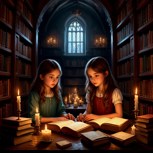 Обложка произведения Ночь в библиотеке