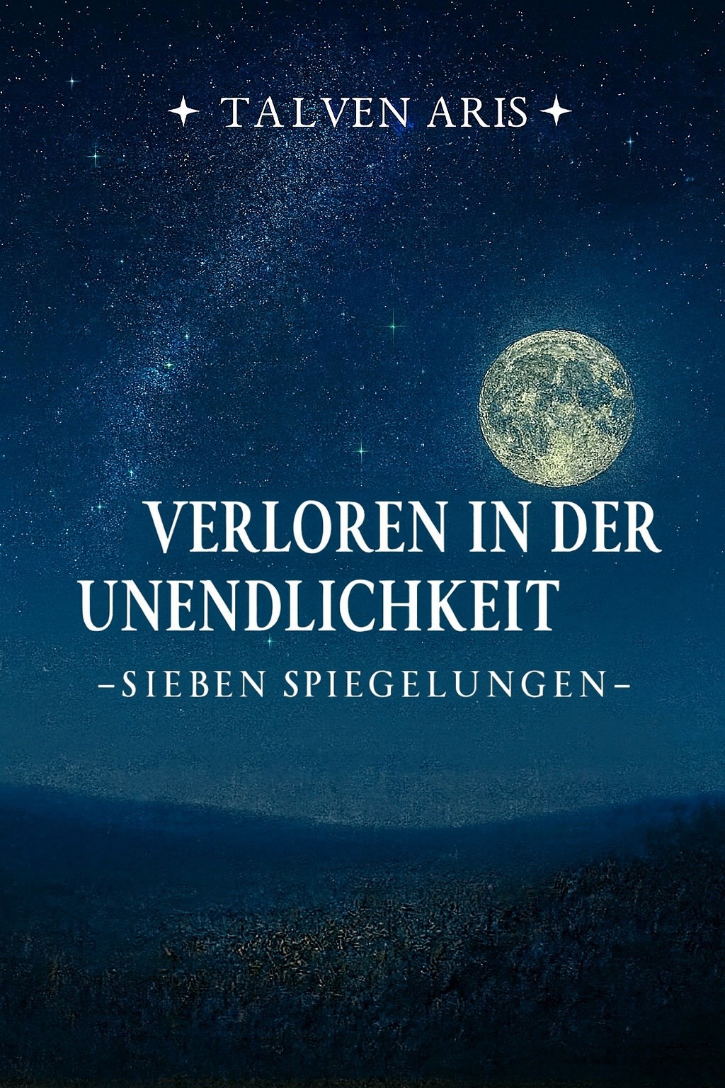 Обложка книги «Verloren in der Unendlichkeit. – Sieben Spiegelungen –»