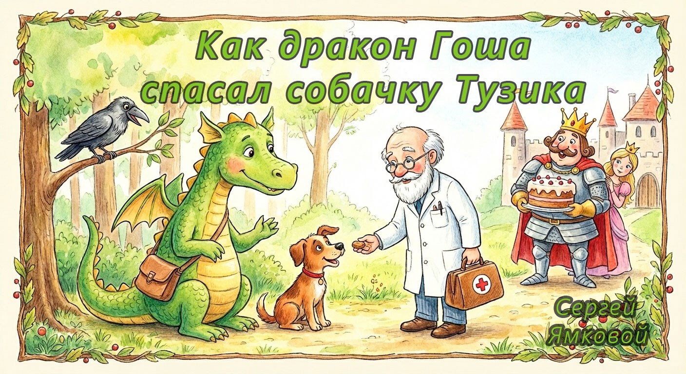 Обложка книги «Как дракон Гоша спасал собачку Тузика (6+)»
