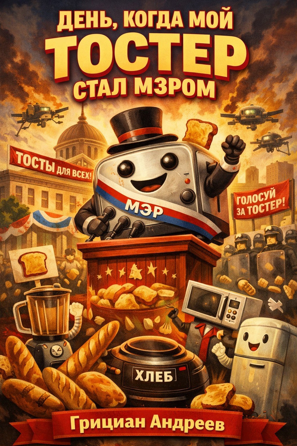 Обложка книги «День, когда мой тостер стал мэром»