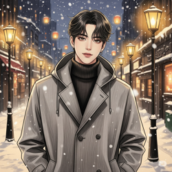 Хару идет домой после...