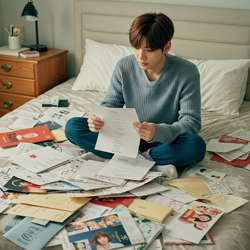 Хару читает письма