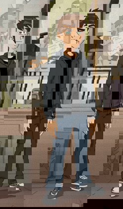 Бен совсем молодой....