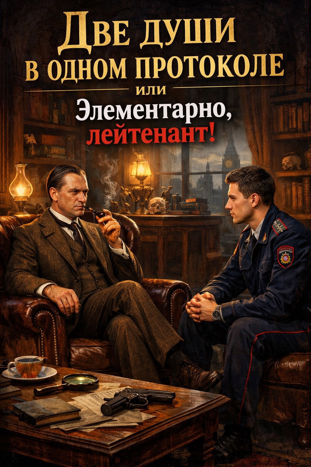 Обложка книги «Две души в одном протоколе или Элементарно, лейтенант!»