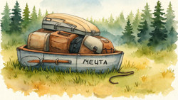 Лодка Меча - 2 набитая...