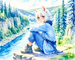 Скади, когда сидела и...