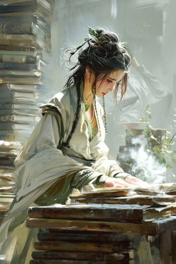 Су Юнь за учёбой