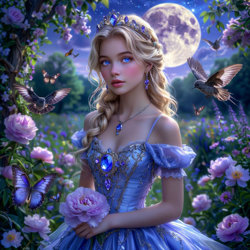 Кристалина в окружении...