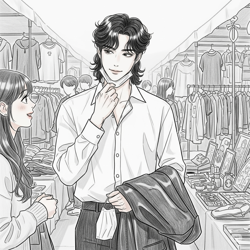 Хару на барахолке...