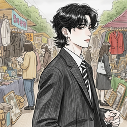 Хару на барахолке