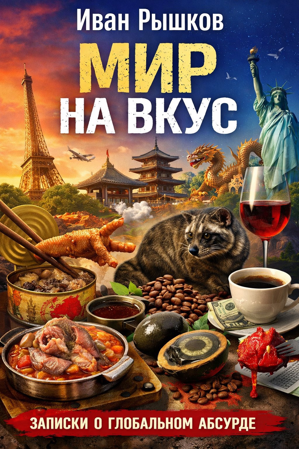 Обложка книги «Мир на вкус. Путеводитель по гастрономическому абсурду»