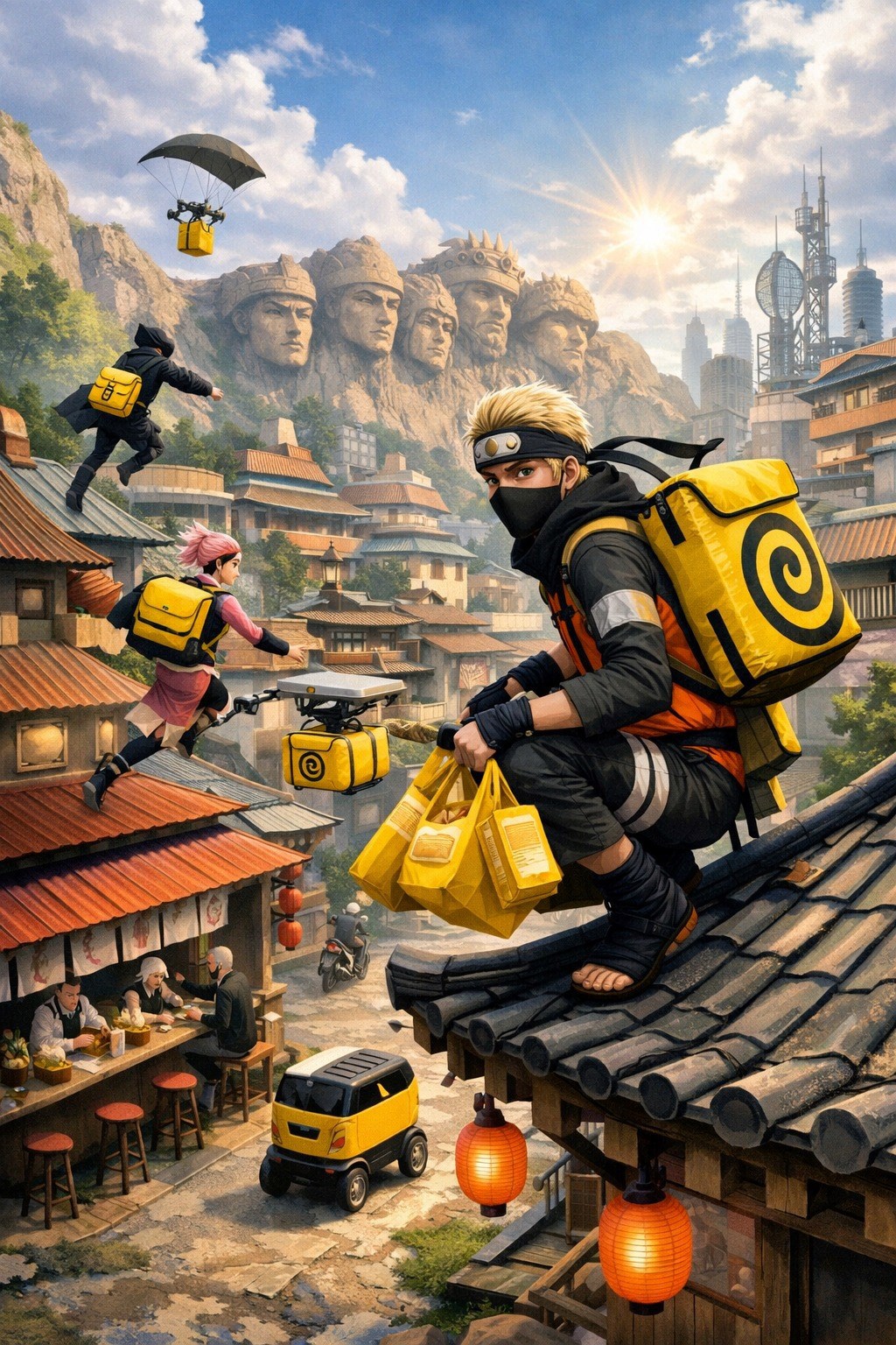 Обложка книги ««Путь ниндзя» в эпоху цифровых потоков: как «Яндекс Еда» и мир «Наруто» отражают логистику современной жизни»