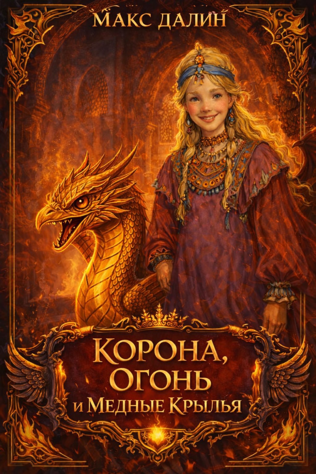 Обложка произведения Корона, Огонь и Медные Крылья